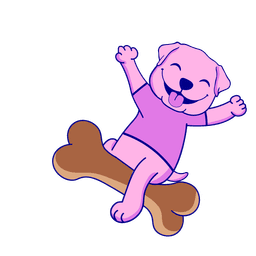 Happy clean pet mascot