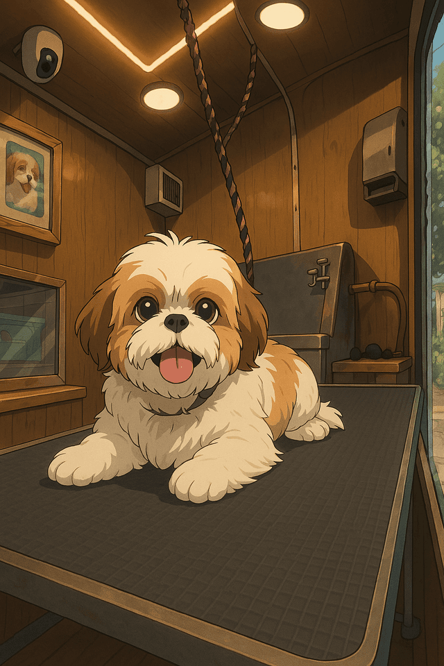 Cute dog grooming session - professional pet grooming service by Masterpet in Ernakulam